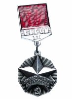 Купить Значок СССР 1982г "Молодой Гвардеец 11 Пятилетки 2ст", Булавка