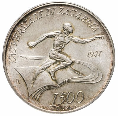 купить Сан-Марино 500 лир (lire) 1987 Летняя Универсиада 1987, Загреб