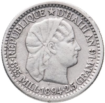 купить Гаити 10 сантимов (centimes) 1894