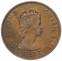 Купить Восточные Карибы 2 цента (cents) 1957