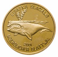 купить Северная Корея 20 вон 2001 год Северный гладкий кит