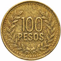 купить Колумбия 100 песо (pesos) 1995-2012, случайная дата