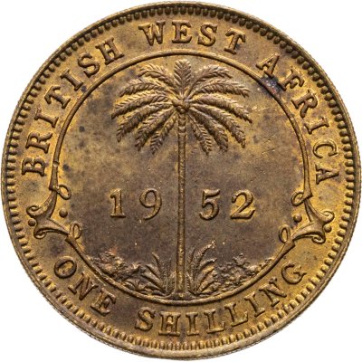 купить Британская Западная Африка 1 шиллинг (shilling) 1952 H