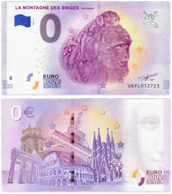 купить 0 евро (euro) «Гора обезьян. Кинцхайм» 2018 3-серия (UE FL-3)