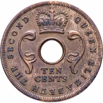 купить Британская Восточная Африка 10 центов (cents) 1956