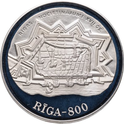 купить Латвия 10 латов (lati) 1997 "800 лет Риге - XVII век" с сертификатом