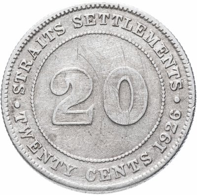 купить Стрейтс Сетлментс 20 центов (cents) 1926