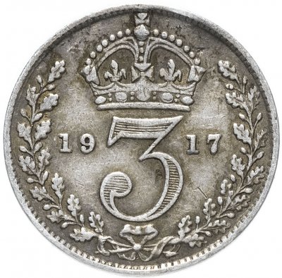 купить Великобритания 3 пенса (pence) 1917