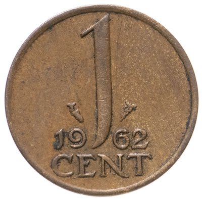 купить Нидерланды 1 цент 1962