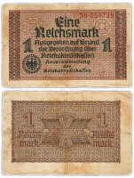 купить Германия 1 рейхсмарка (reichsmark) 1940-1945 Немецкие оккупационные территории