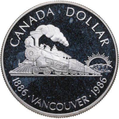 купить Канада 1 доллар (dollar) 1986 "100 лет городу Ванкувер"