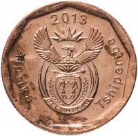 купить ЮАР 10 центов (cents) 2013 надпись "Afurika Tshipembe"