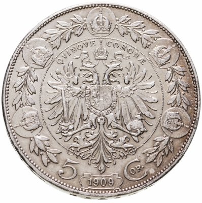 купить Австро-Венгрия 5 крон 1909