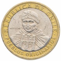 Купить Чили 100 песо (pesos) 2001-2017