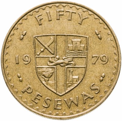 купить Гана 50 песев (pesewas) 1979