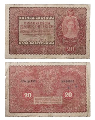 купить Польша 20 марок 1919