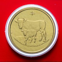 Купить Австралия 1 доллар (dollar) 2009 "Восточный календарь - Год Быка" (в конверте, с маркой)
