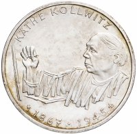 купить Германия 10 марок 1992 "125 лет со дня рождения Кете Кольвиц"