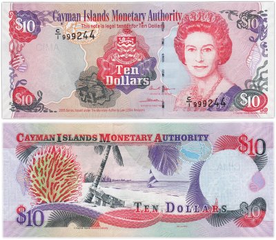 купить Каймановы острова (Кайманы) 10 долларов 2005 года (P-35а)