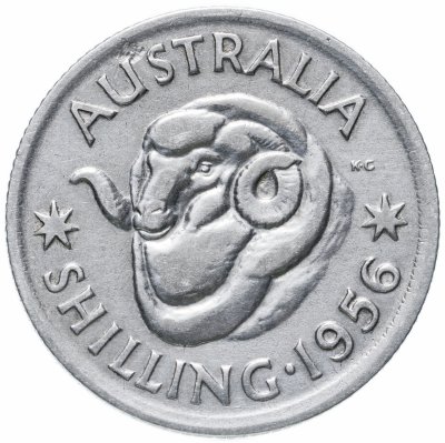 купить Австралия 1 шиллинг (shilling) 1956