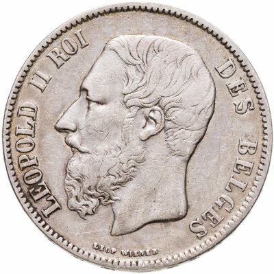 купить Бельгия 5 франков (francs) 1870