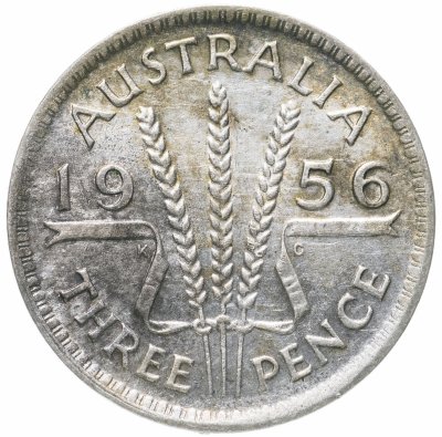 купить Австралия 3 пенса (pence) 1956