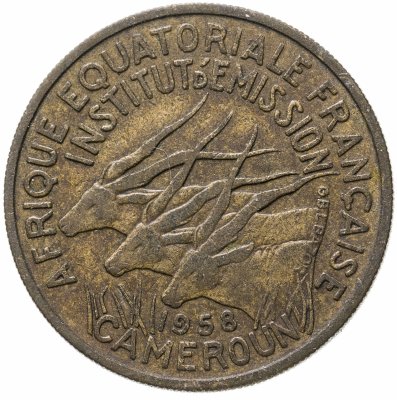 купить Французская Экваториальная Африка, Камерун 25 франков (francs) 1958