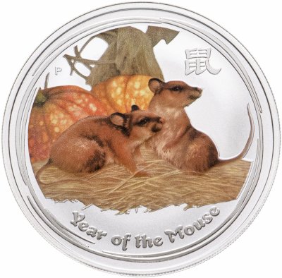 купить Австралия 1 доллар 2008 "Восточный календарь - Год Мыши"