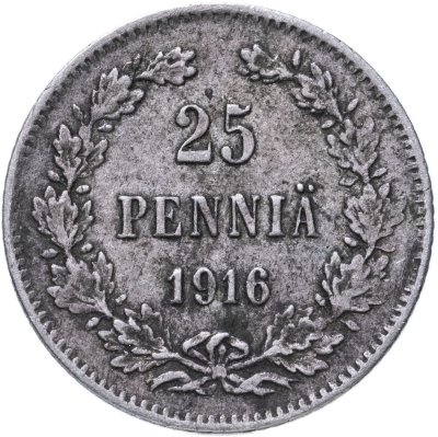 купить 25 пенни (pennia) 1916 S