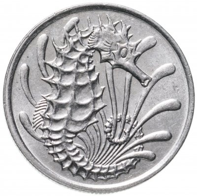 купить Сингапур 10 центов (cents) 1977-1981 Морской конёк
