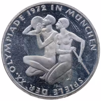 купить Германия 10 марок 1972 "XX летние Олимпийские Игры, Мюнхен 1972 - Спортсмены"
