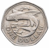 Купить Барбадос 1 доллар (dollar) 1973-1979, случайная дата