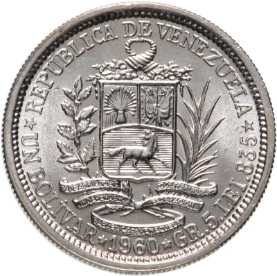 купить Венесуэла 1 боливар (bolivar) 1960