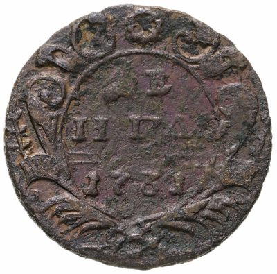 купить денга 1731 над годом две черты