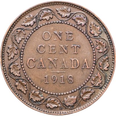 купить Канада 1 цент (cent) 1918
