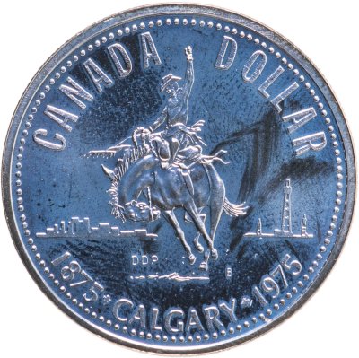 купить Канада 1 доллар (dollar) 1975 "100 лет городу Калгари"