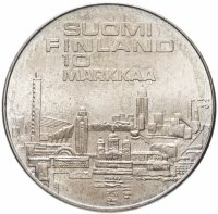 купить Финляндия 10 марок 1971 "10-й чемпионат Европы по лёгкой атлетике 1971 года в Хельсинки"