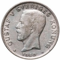 купить Швеция 1 крона (krona) 1940