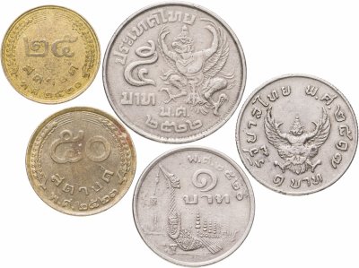 купить Таиланд, набор из 5 монет 1974-1980