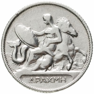купить Греция 1 драхма (драхмн, drachma) 1910