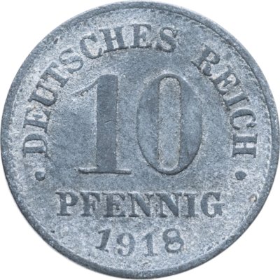 купить Германия 10 пфеннигов (pfennig) 1918