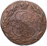Купить 5 копеек 1769 ЕМ орёл 1770-1777, нового образца