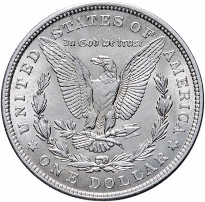 купить США 1 доллар (dollar) 1921 Morgan Dollar (доллар Моргана) без обозначения монетного двора