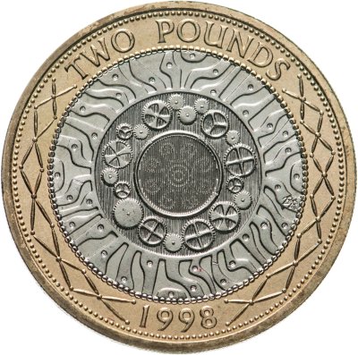 купить Великобритания 2 фунта (pounds) 1998