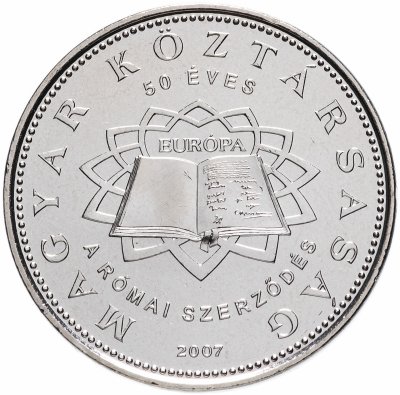 купить Венгрия 50 форинтов (forint) 2007 год (Римский договор)
