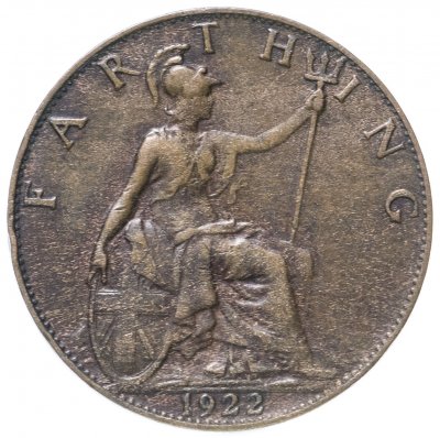 купить Великобритания 1 фартинг 1922