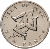 купить Остров Мэн 10 пенсов (pence) 1976