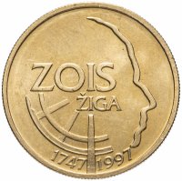 Купить Словения 5 толаров (tolarjev) 1997 "250 лет со дня рождения Зигмунда Зоиса"