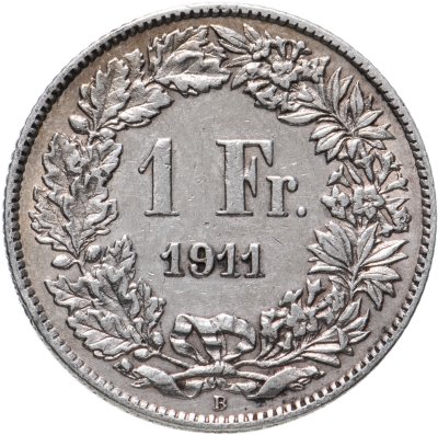 купить Швейцария 1 франк (franc) 1911