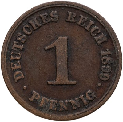 купить Германия 1 пфенниг 1899 F